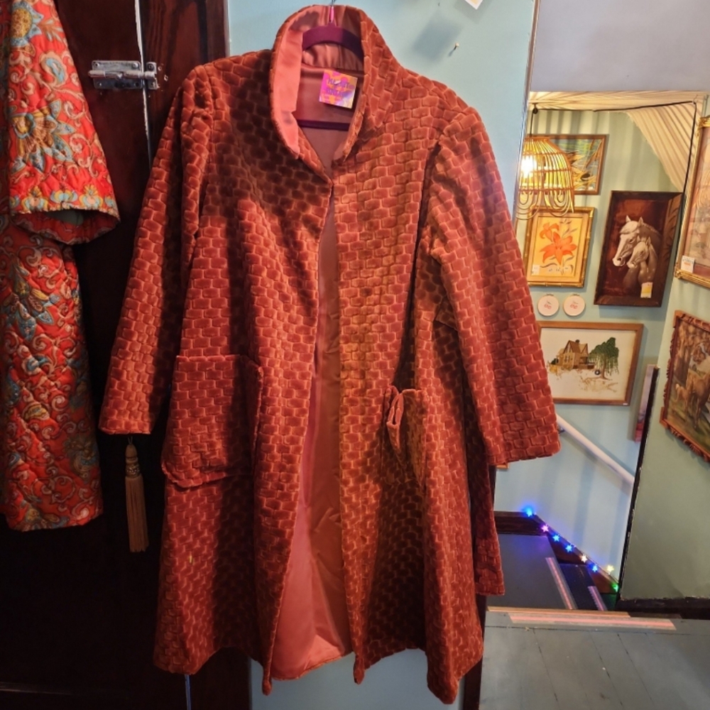 Custom made rust corduroy jacket